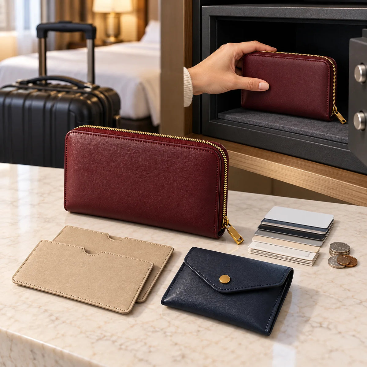 Currency and Coin Travel Wallet — function detail