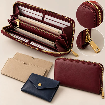 Currency and Coin Travel Wallet — material detail