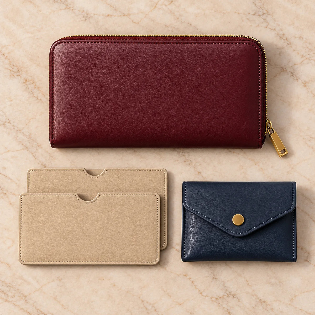 Currency and Coin Travel Wallet — included contents