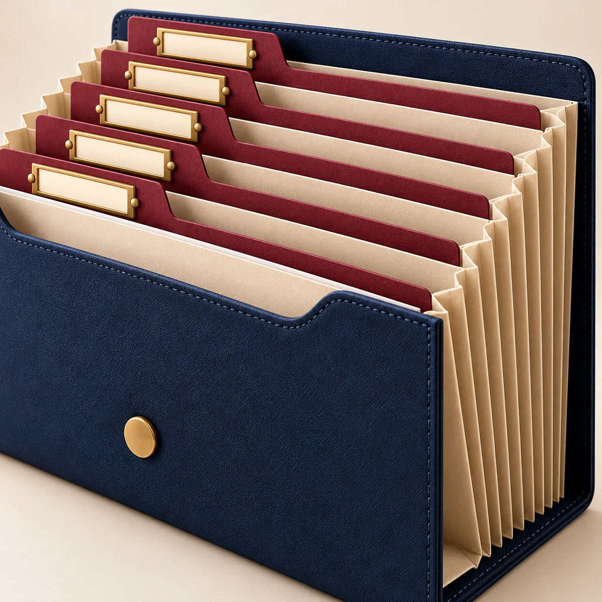 Family Itinerary Folder — material detail