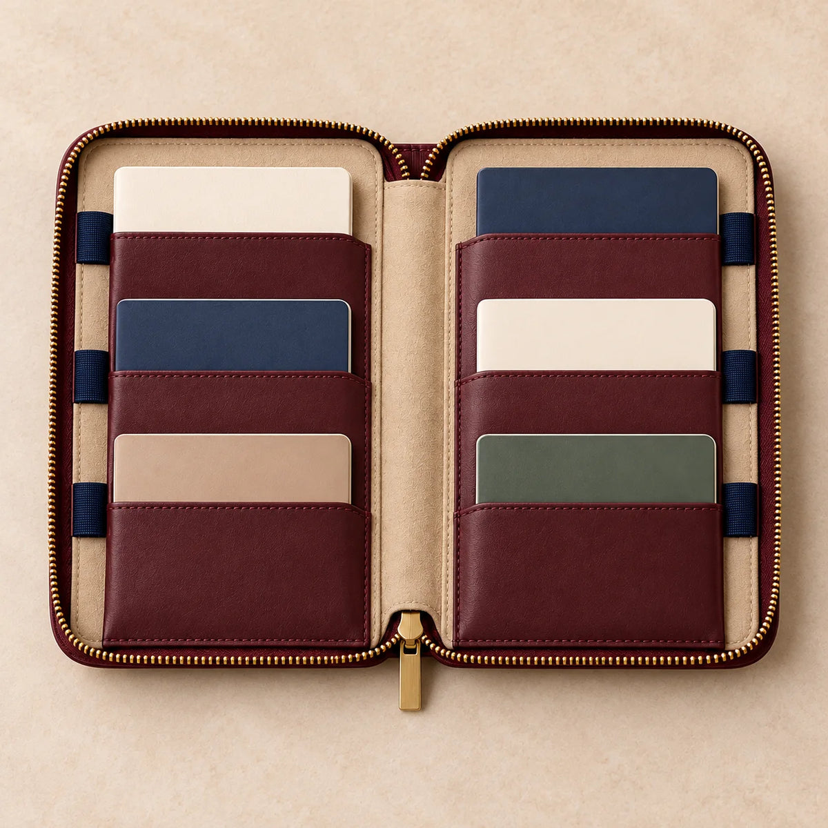 Family Passport Wallet — included contents